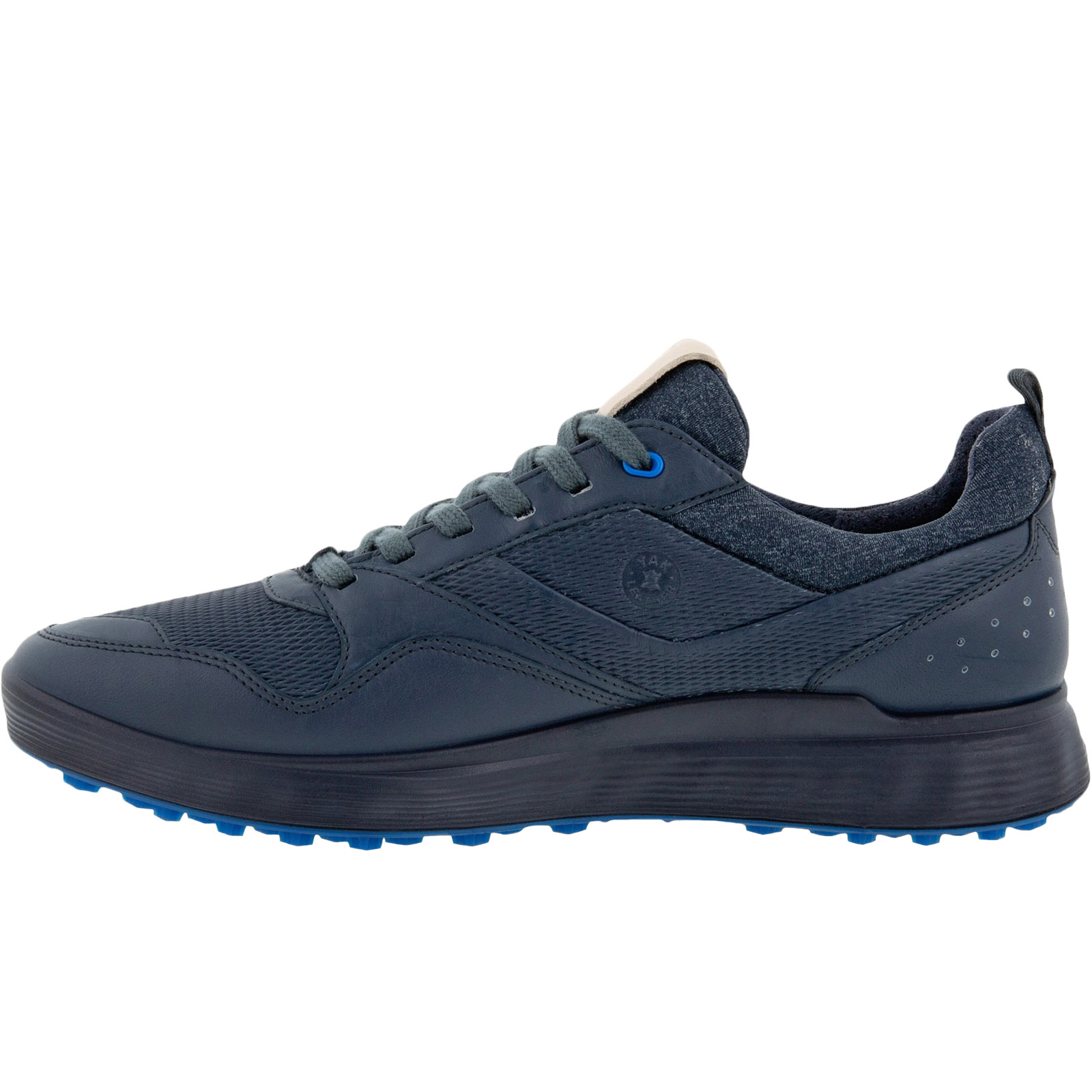ECCO Mens S-Casual Leather Water Repellent Golf Trainers Sneakers Shoes - Picture 4 of 6