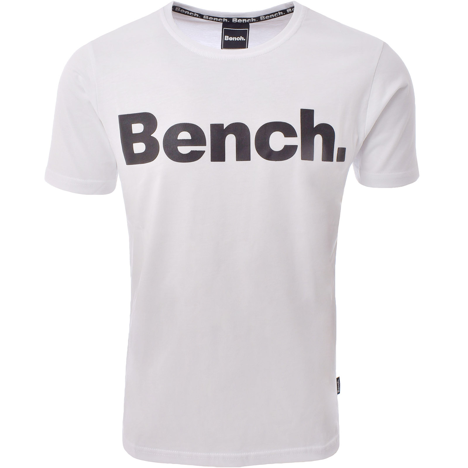 Bench Mens Worsley Casual Crew Neck Cotton Rubberised Logo T-Shirt Top Tee - Picture 40 of 47