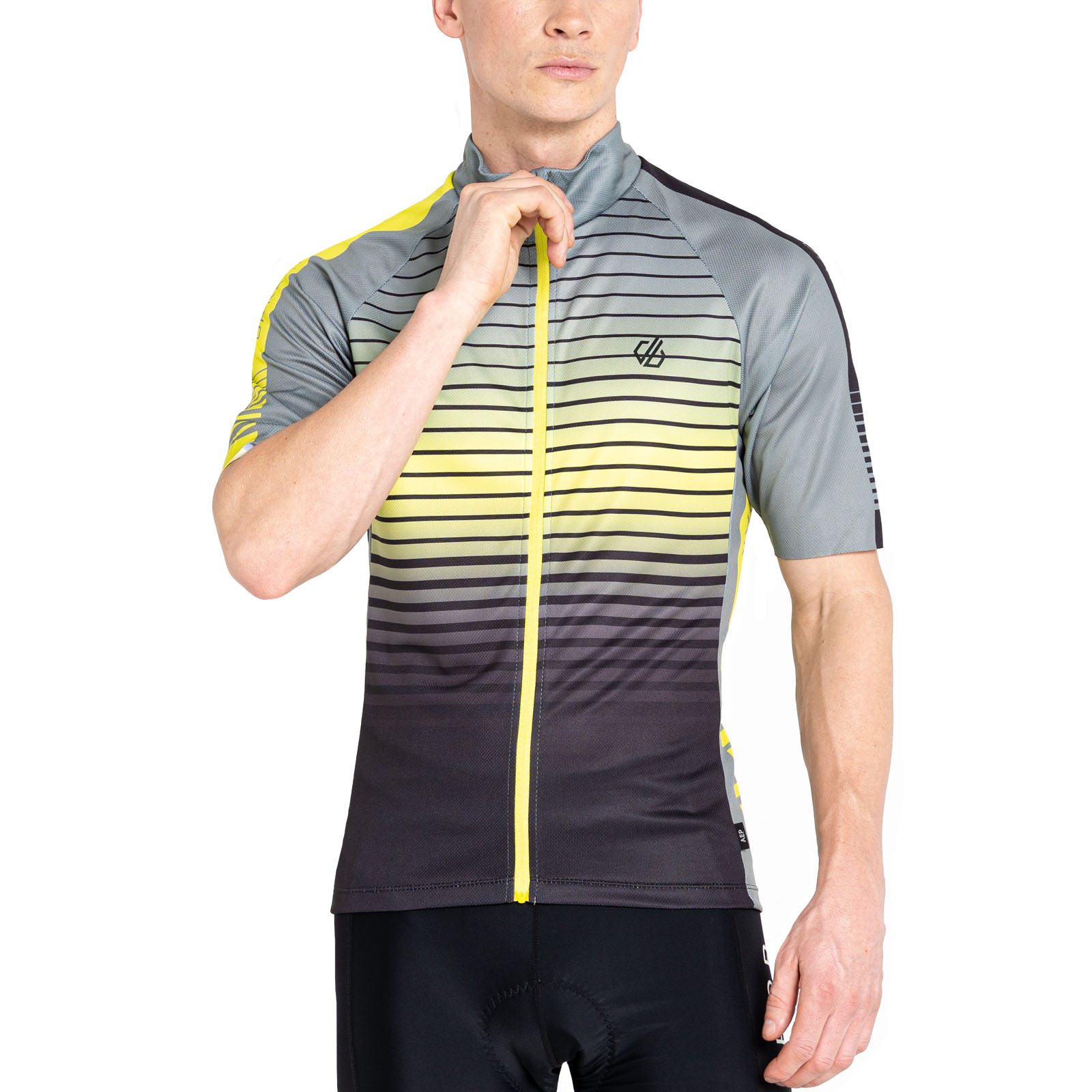Chaqueta de ciclismo Dare 2b para hombre AEP virtuosa cremallera completa manga corta camiseta top - Imagen 2 de 5