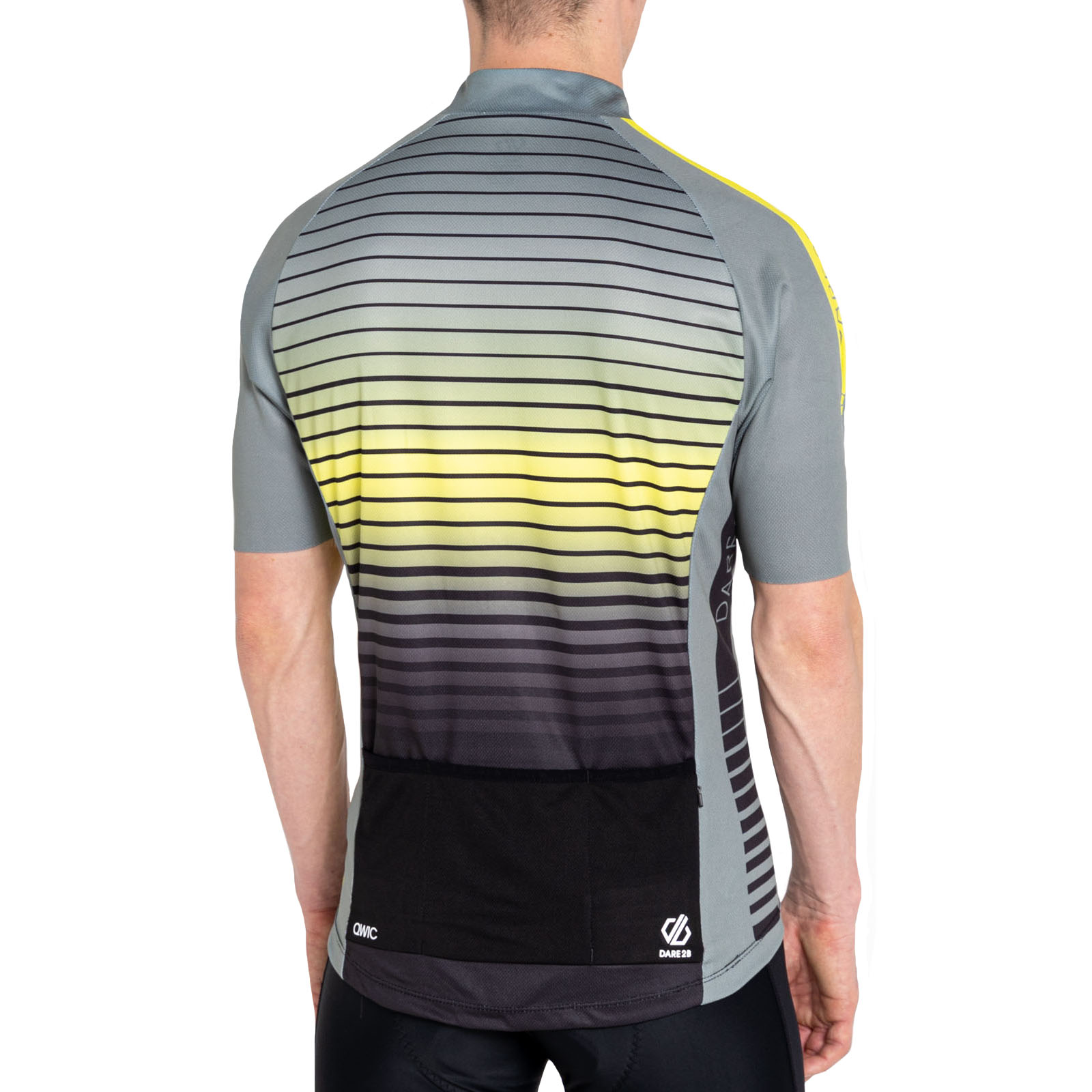 Chaqueta de ciclismo Dare 2b para hombre AEP virtuosa cremallera completa manga corta camiseta top - Imagen 3 de 5