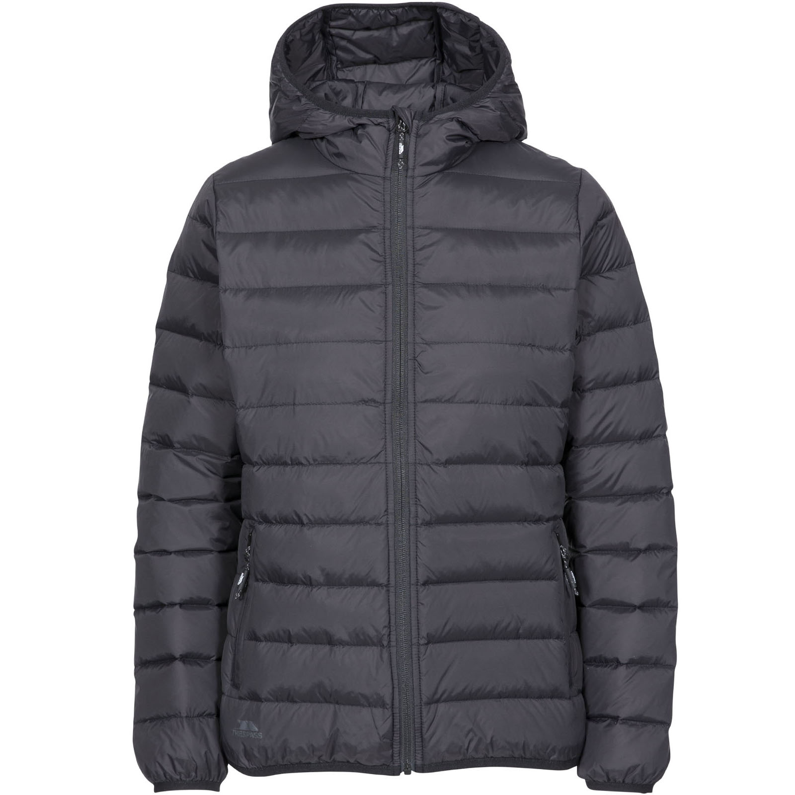 Trespass Womens Amma Hooded Padded Down Jacket Coat Black XL