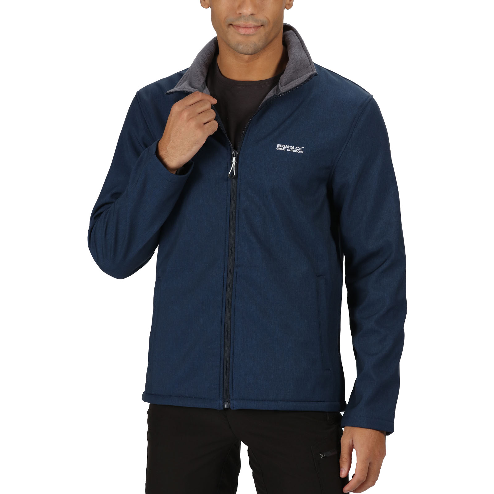 Regatta Mens Cera V Softshell Jacket Navy Marl M