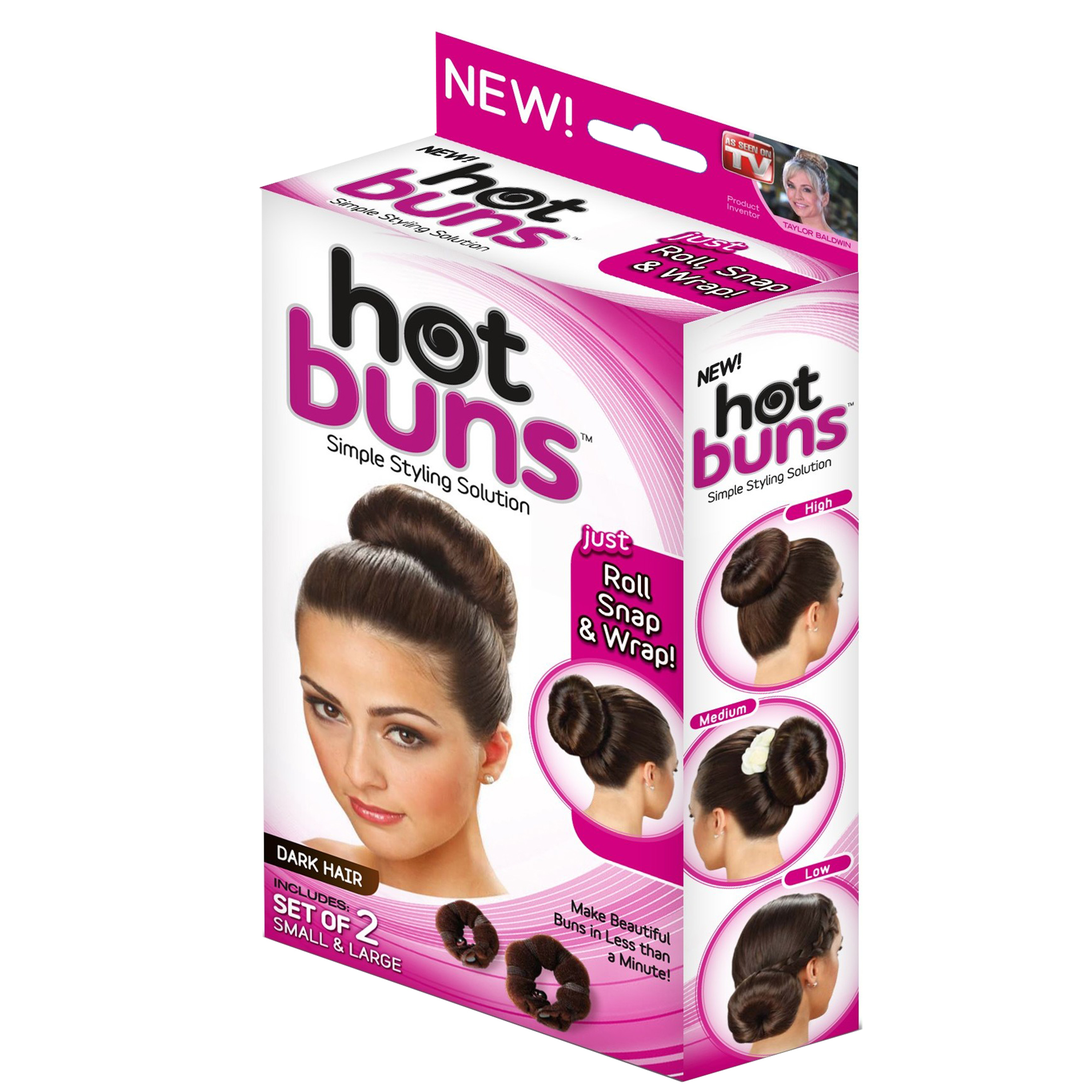 Jml Hot Buns All Day Hair Up Simple Styling Donut Bun Rings Ebay