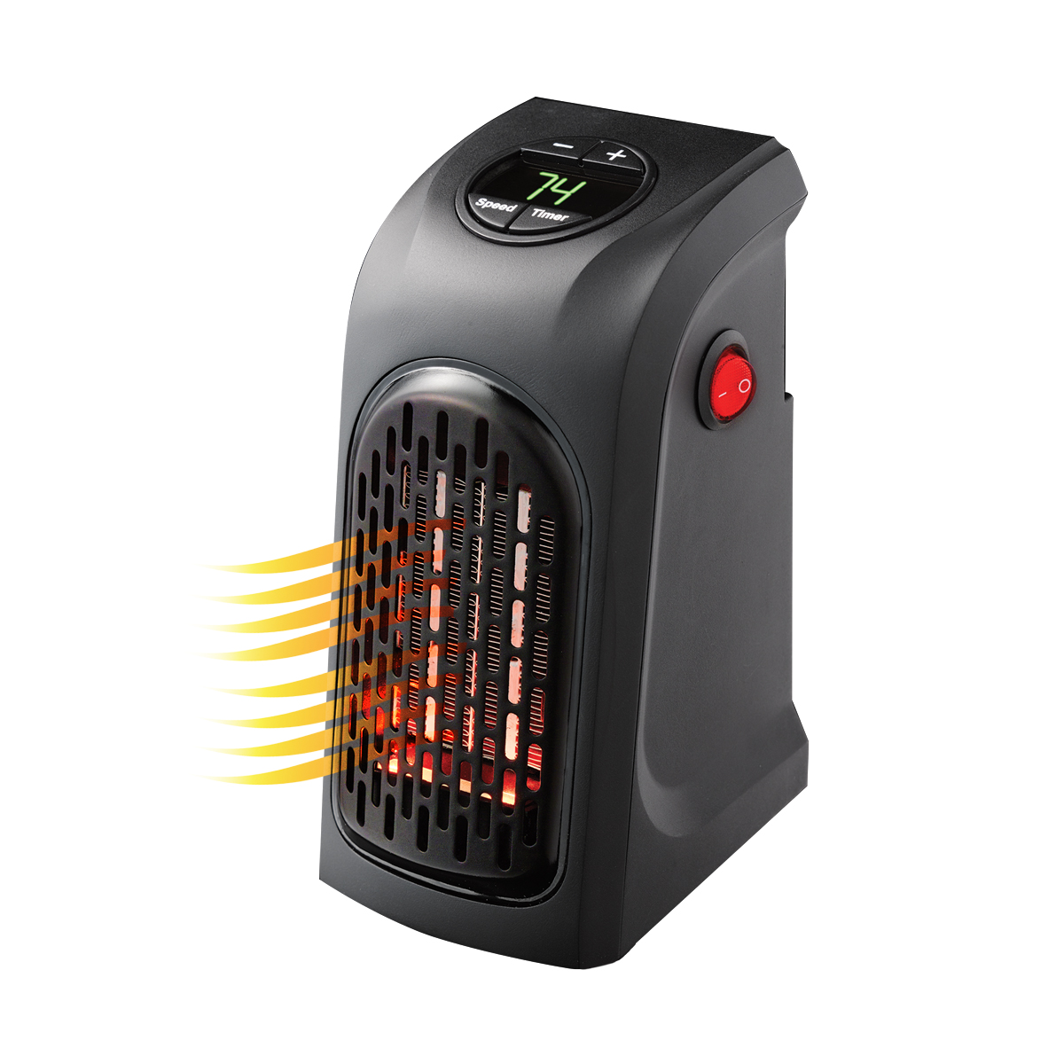 JML Handy Heater Compact PlugIn Digital Electric Heater with LED