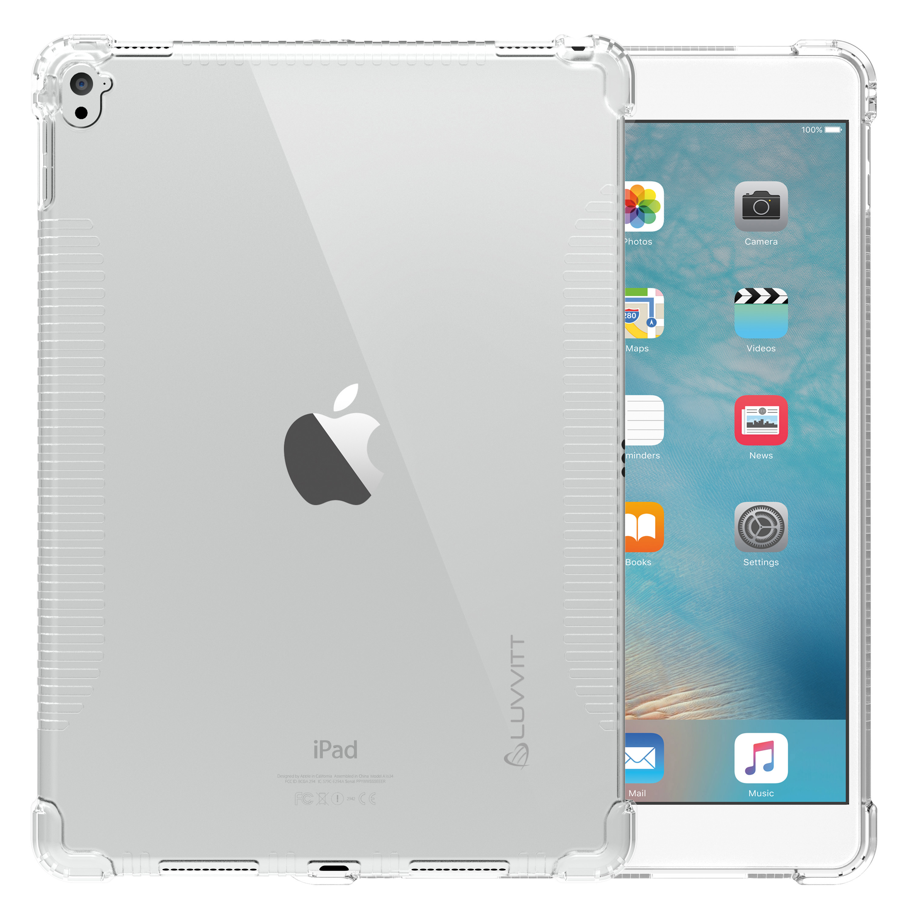 LUVVITT CLEAR GRIP Case for Apple iPad Pro 10.5 in and iPad Air 3 Clear