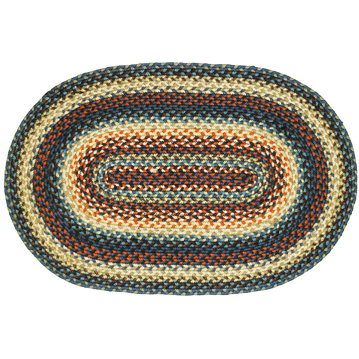 Jute Braided Area Rugs Oval Rectangle Country Home Decor Artemis by
