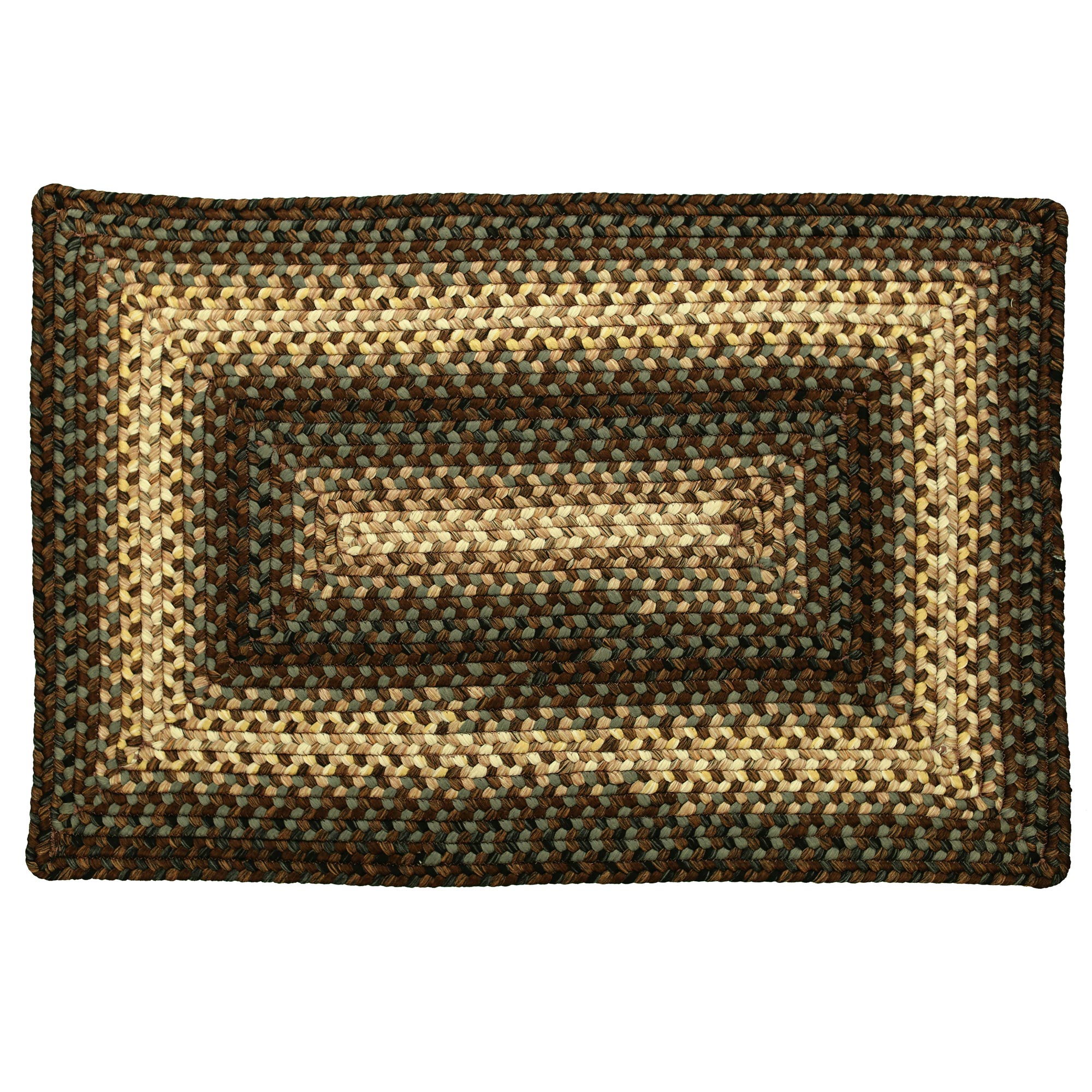 Brown and Black Country Braided Rug 20x30 to 8x10 Oval Rectangle eBay