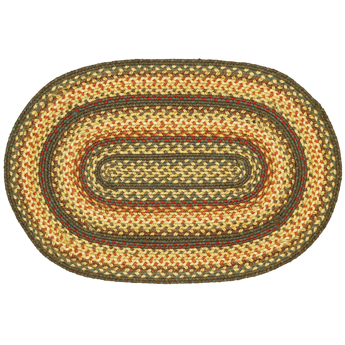Rustic Cabin Decor Magnolia Jute Braided Rugs Oval and Rectangle 20x30