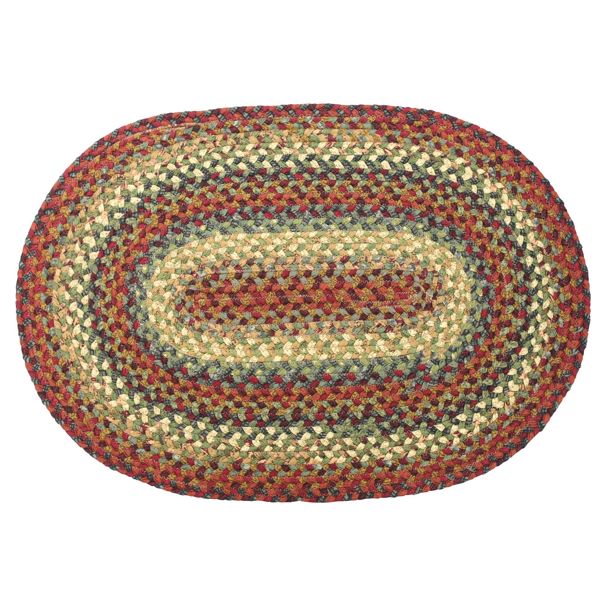 Country Primitive Cotton Braided Area Rugs Oval Rectangle 20x30 8x10