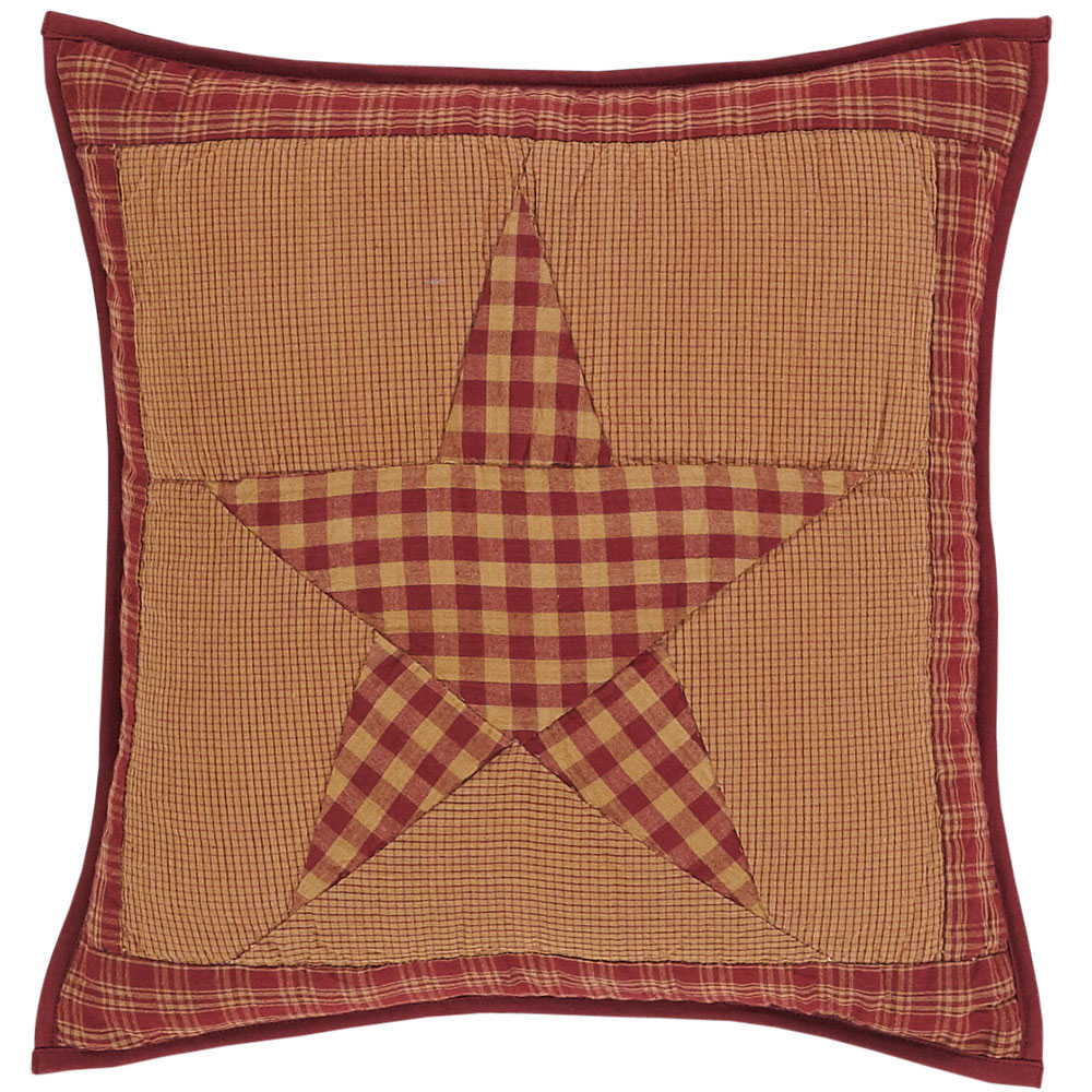 Ninepatch Star Quilted Pillow