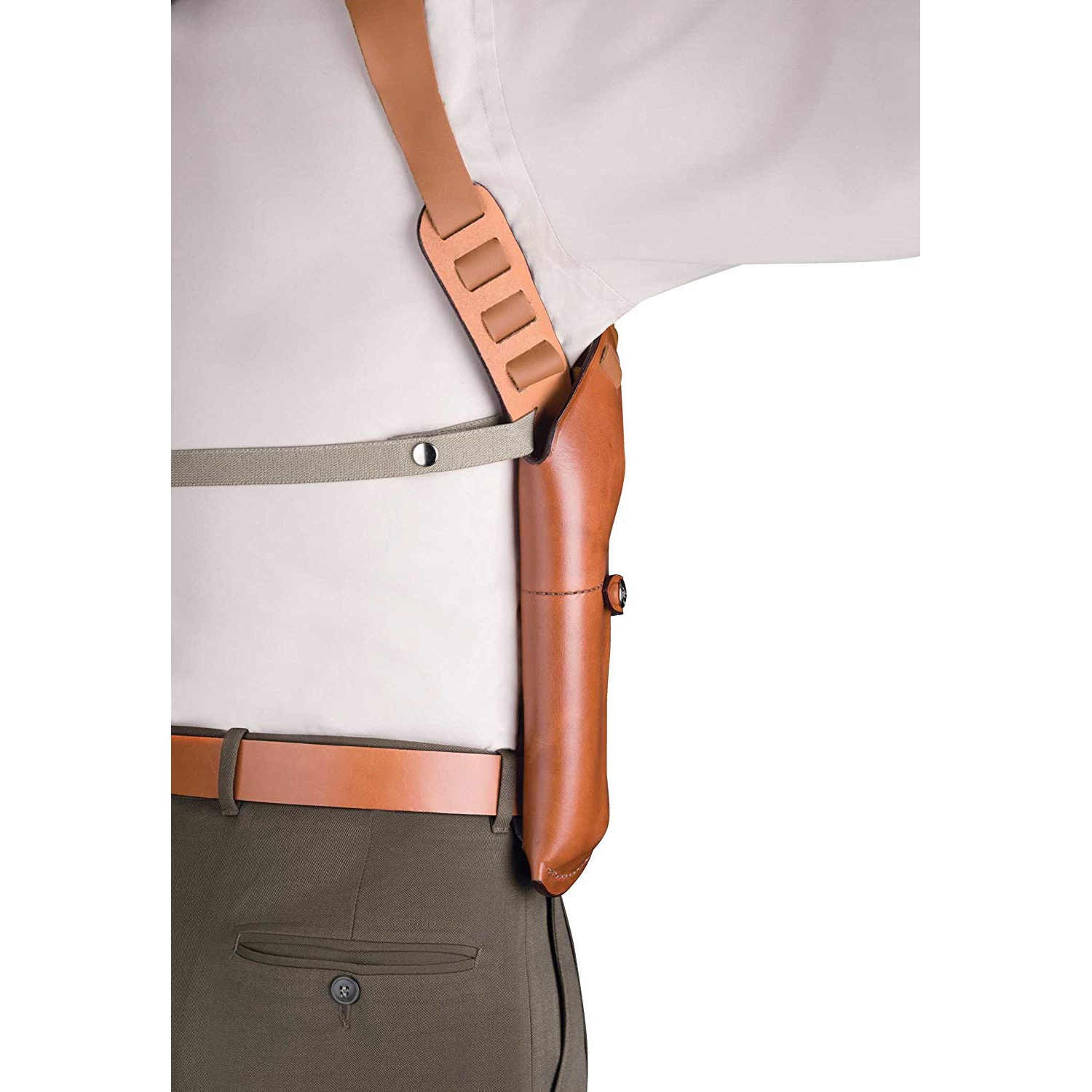 Bianchi Model X15 Vertical Shoulder Holster 04 Lef Holsters & Gun