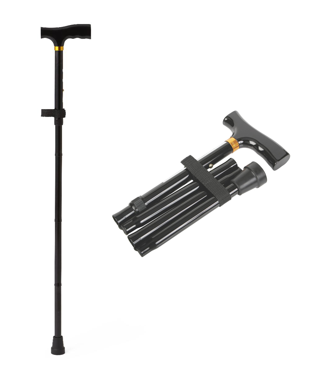 Medline MDS86430WH Folding Cane, Black eBay