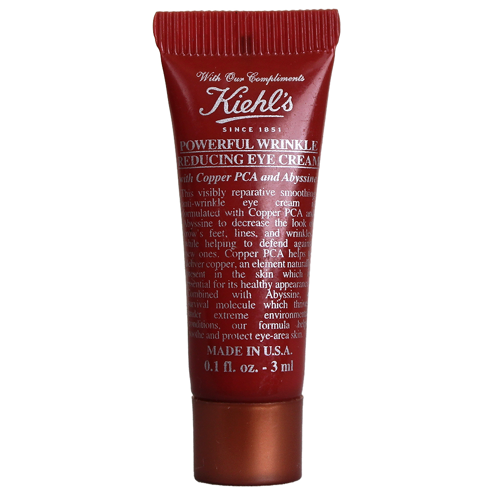 Kiehl's Powerful Wrinkle Reducing Eye Cream Travel Size 0.1oz/3ml