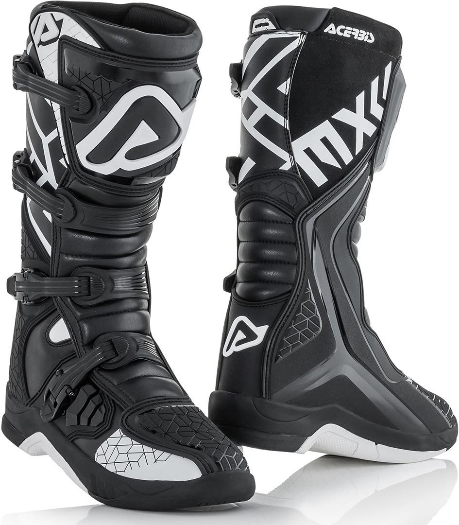 Acerbis X-Team Motocross MX Boots - Black White
