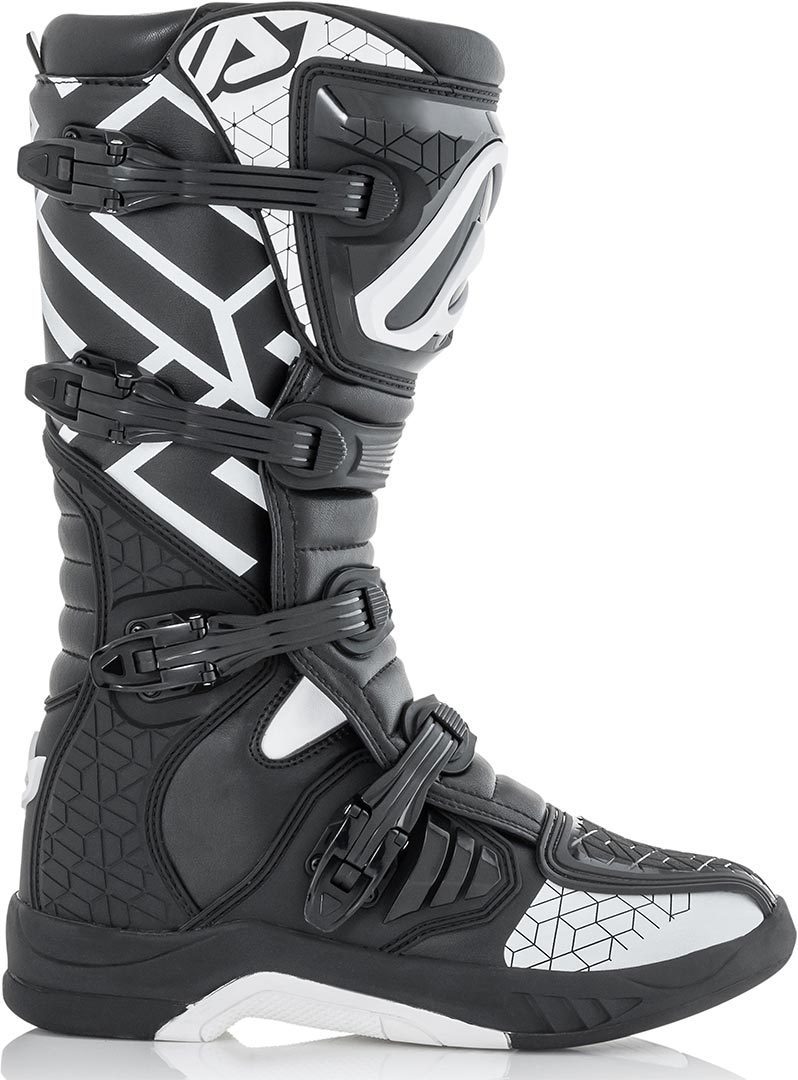 Acerbis X-Team Motocross MX Boots - Black White
