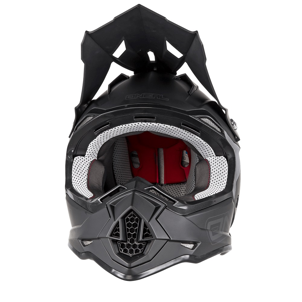 ONEAL Flat Black RL 2 Series Motocross Helmet