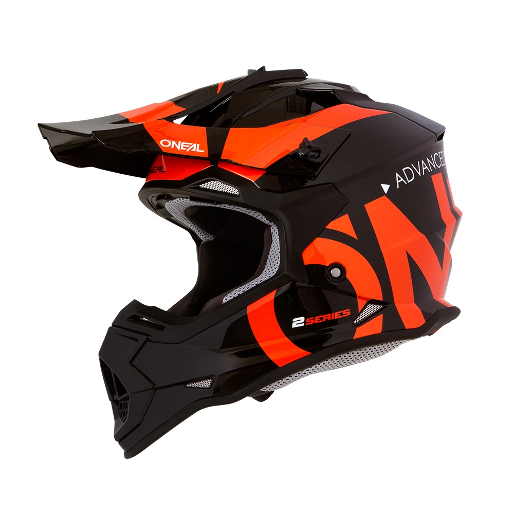 ONEAL 2Series SLICK Kids Motocross Helmet (Black/Orange)