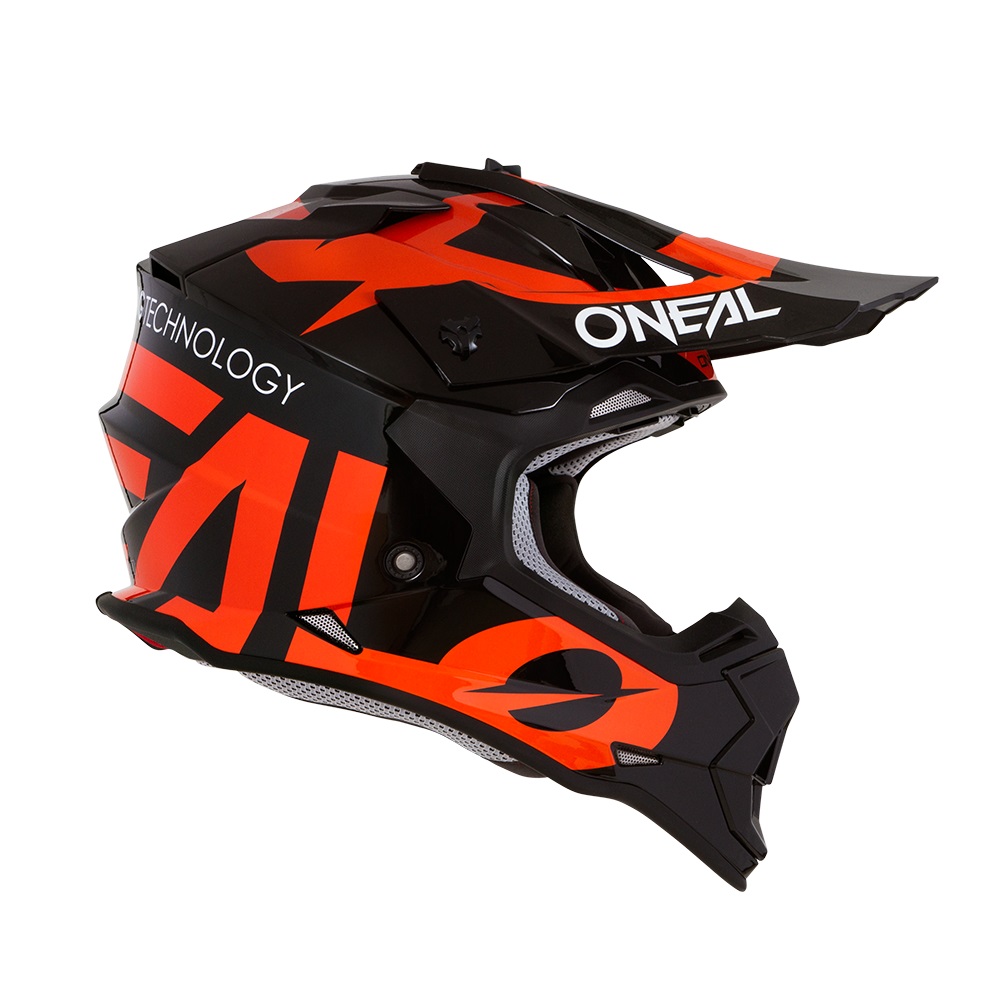 ONEAL 2Series SLICK Kids Motocross Helmet (Black/Orange)