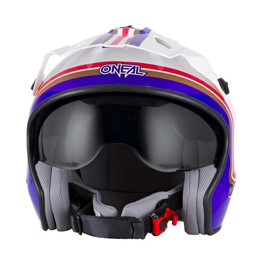 ONEAL Volt Trials Helmet Rothmans - With Drop Down Sun Visor