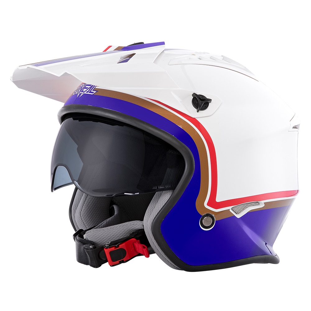 ONEAL Volt Trials Helmet Rothmans - With Drop Down Sun Visor