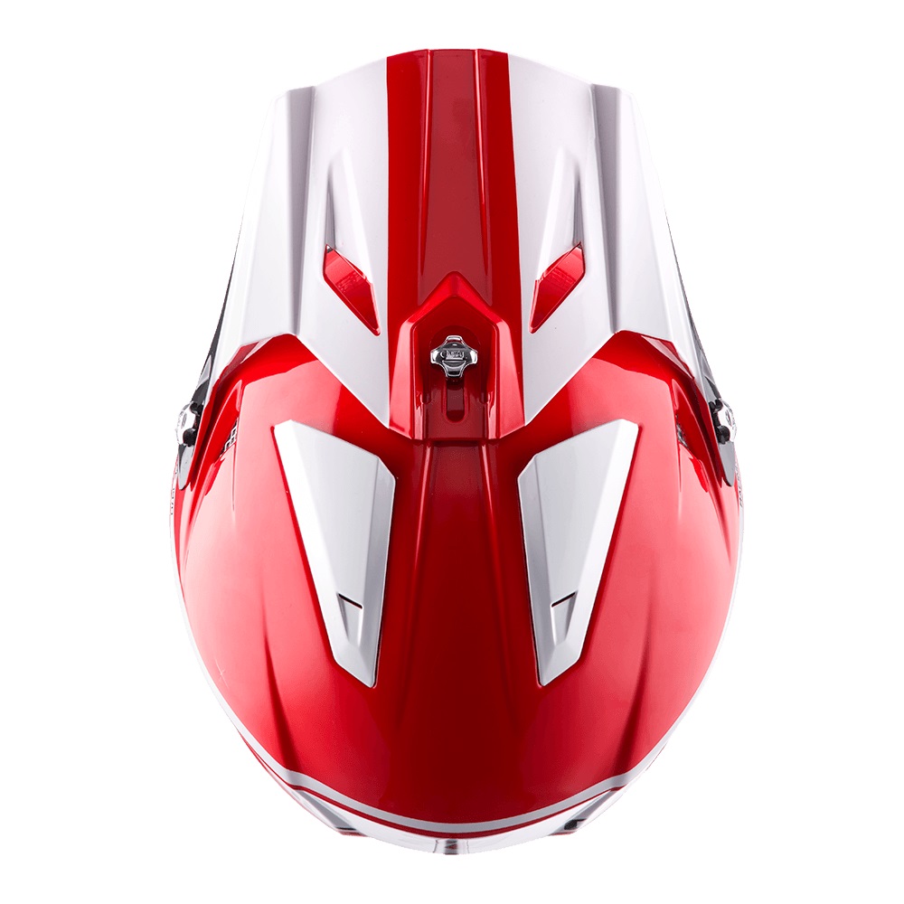 ONEAL Slat Trials Helmet Solid Black/Circuit White/Crimson Red