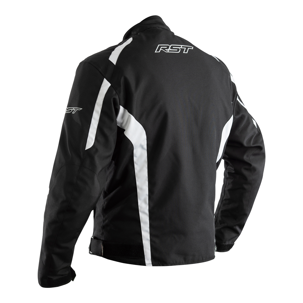 RST Rider CE Men's Textile Jacket - Black/White