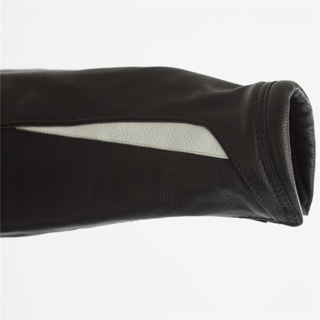 RST GT CE Men's Leather Jacket - Black/White