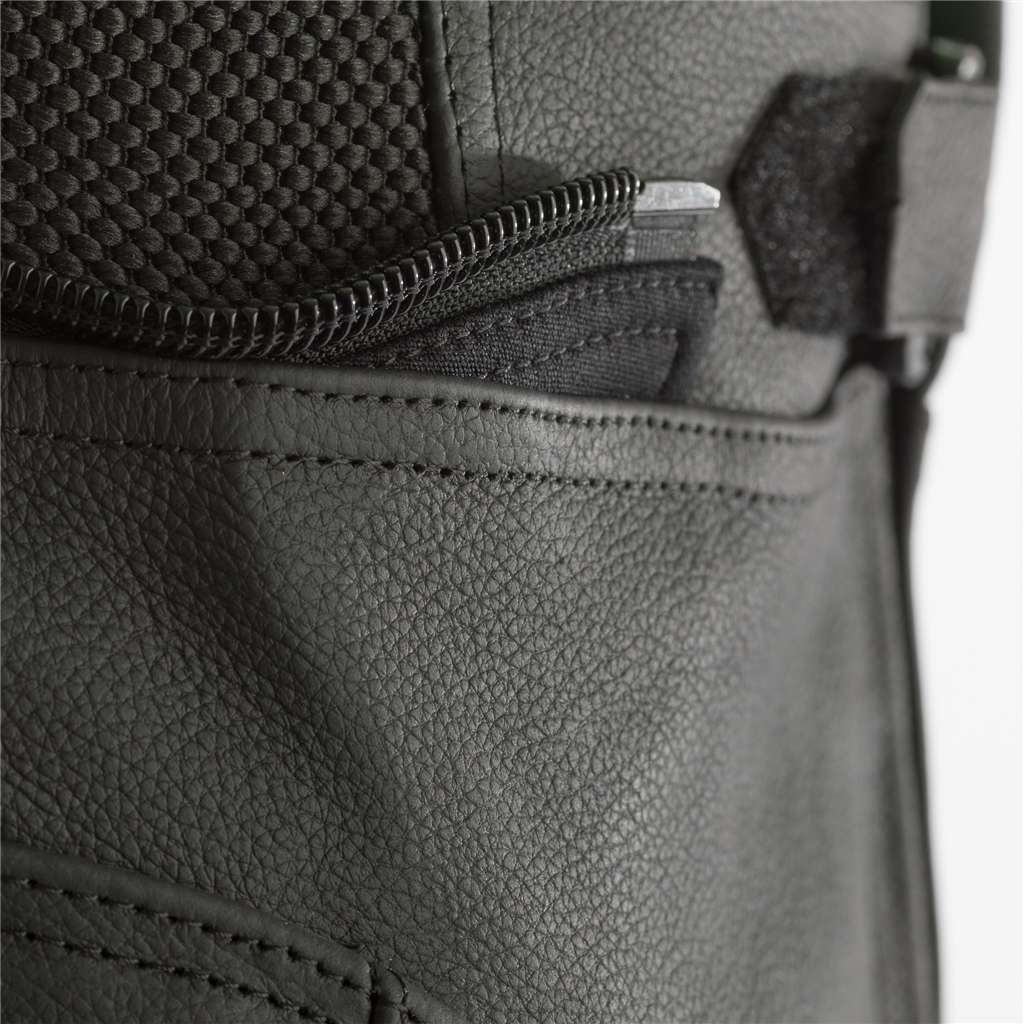 RST GT CE Men's Leather Jean - Black/White