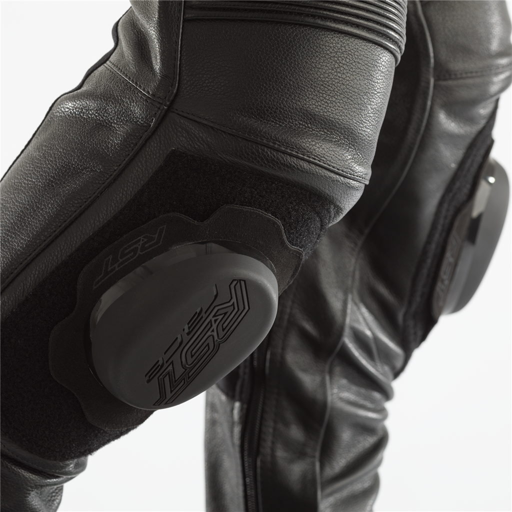 RST GT CE Men's Leather Jean - Black/White