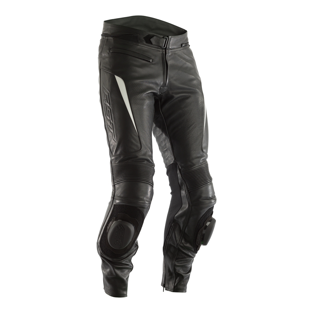 RST GT CE Men's Leather Jean - Black/White