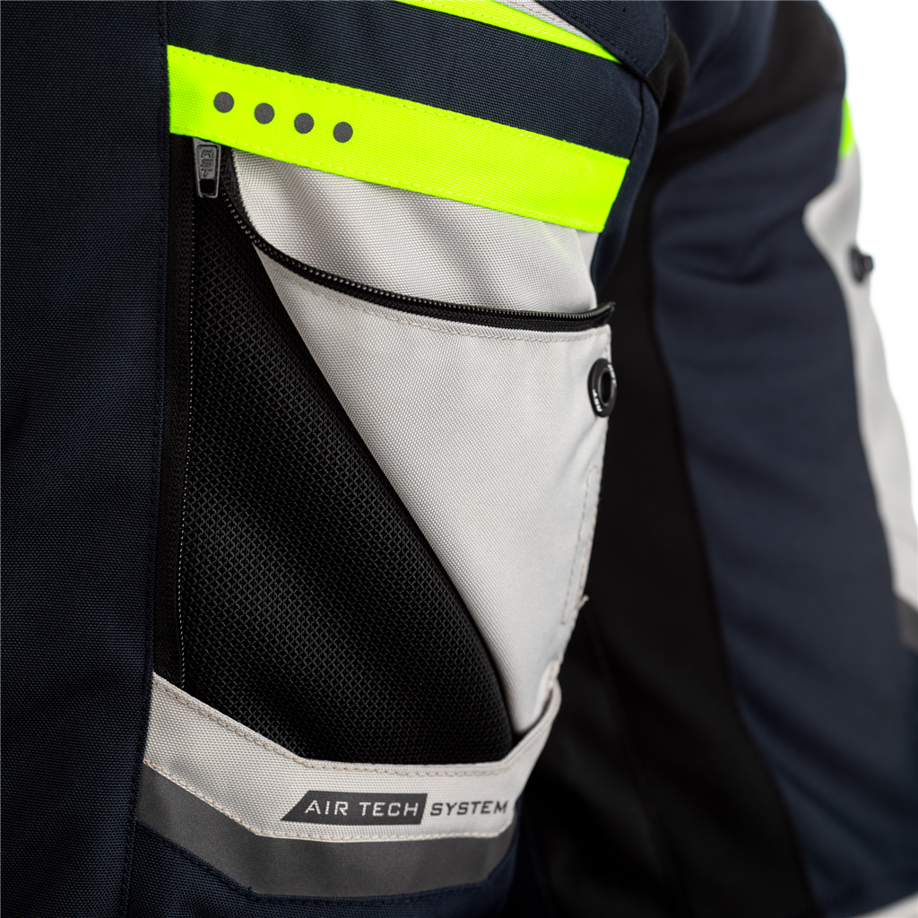 RST Maverick Mens Motorcycle Jacket (Blue/Neon)
