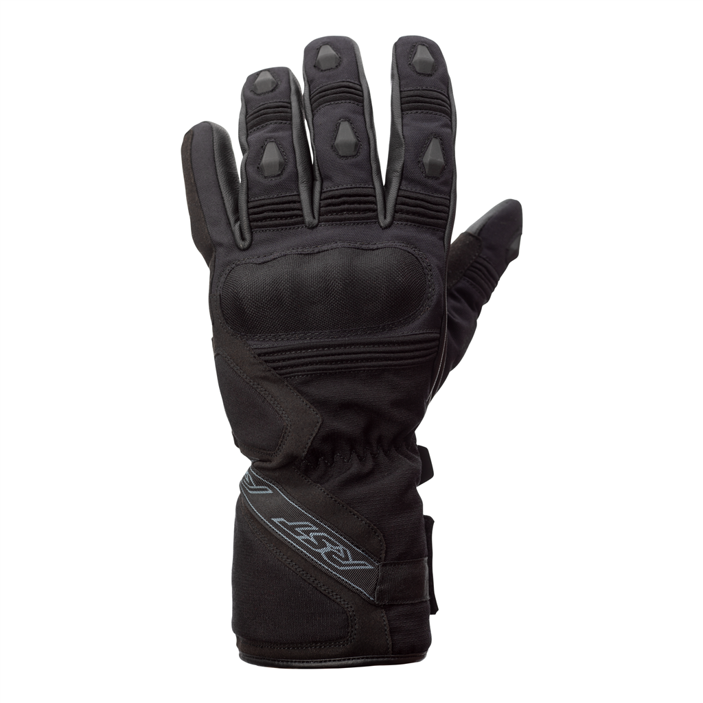 RST X-Raid Waterproof Motorcycle Gloves CE (Black/Black)