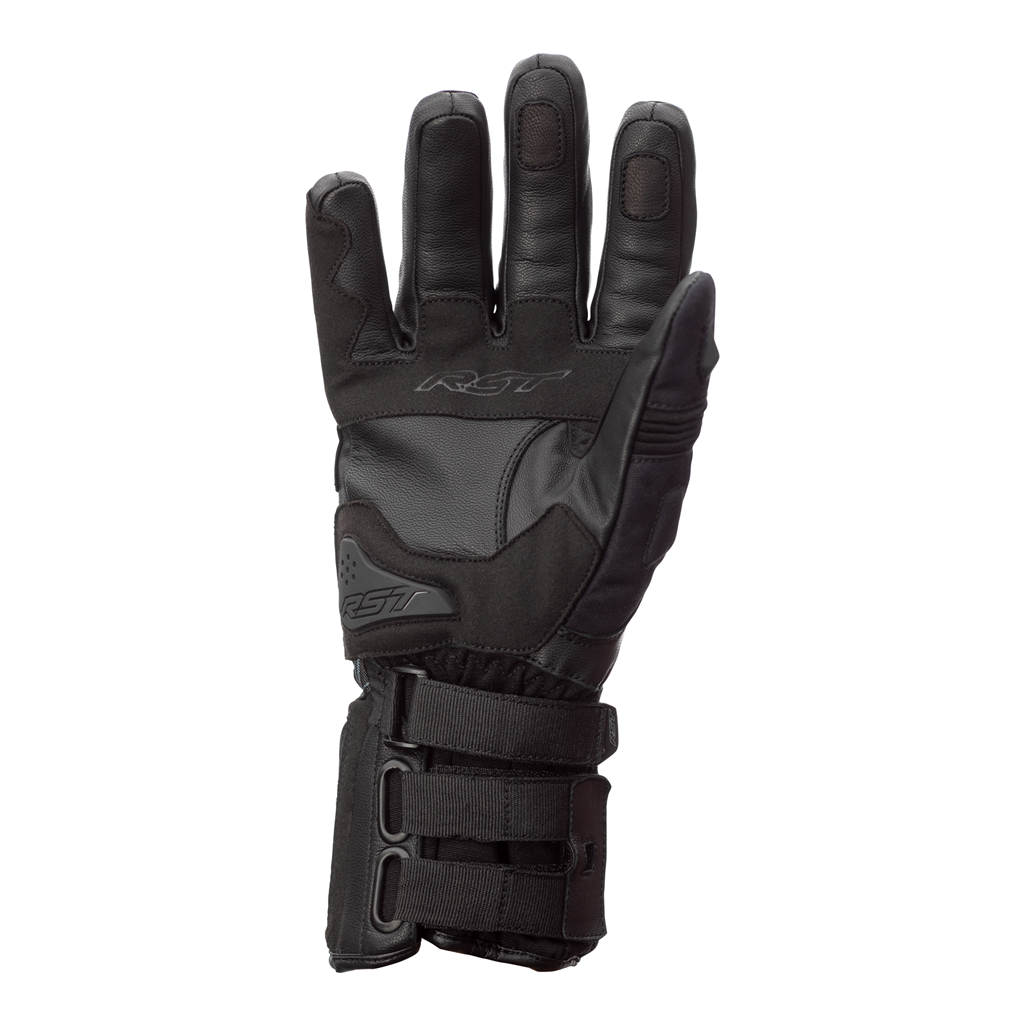 RST X-Raid Waterproof Motorcycle Gloves CE (Black/Black)