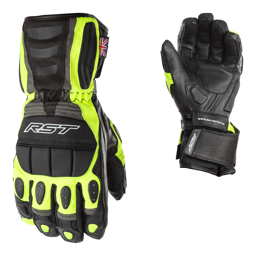 RST Storm WP CE Men's Glove - Black/Flo Yellow