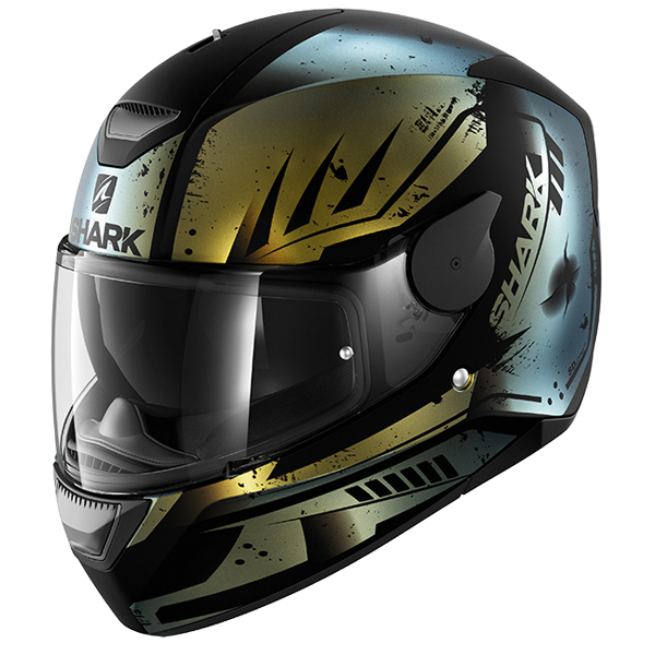 SHARK D-SKWAL Dharkov Purple/Gold Motorcycle Helmet