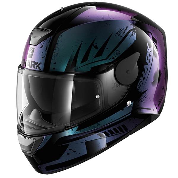 SHARK D-SKWAL Dharkov Purple/Gold Motorcycle Helmet