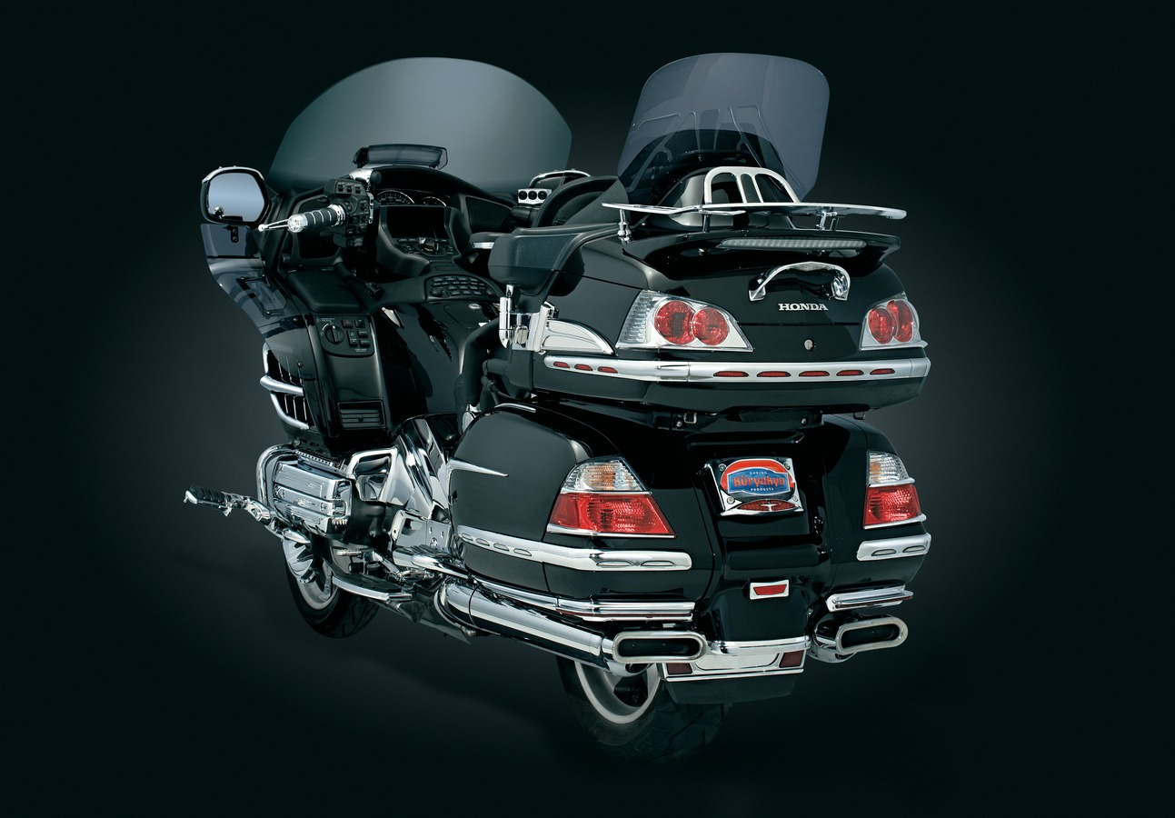 Kuryakyn L.E.D. Saddlebag Molding Set with Red Lens Chrome
