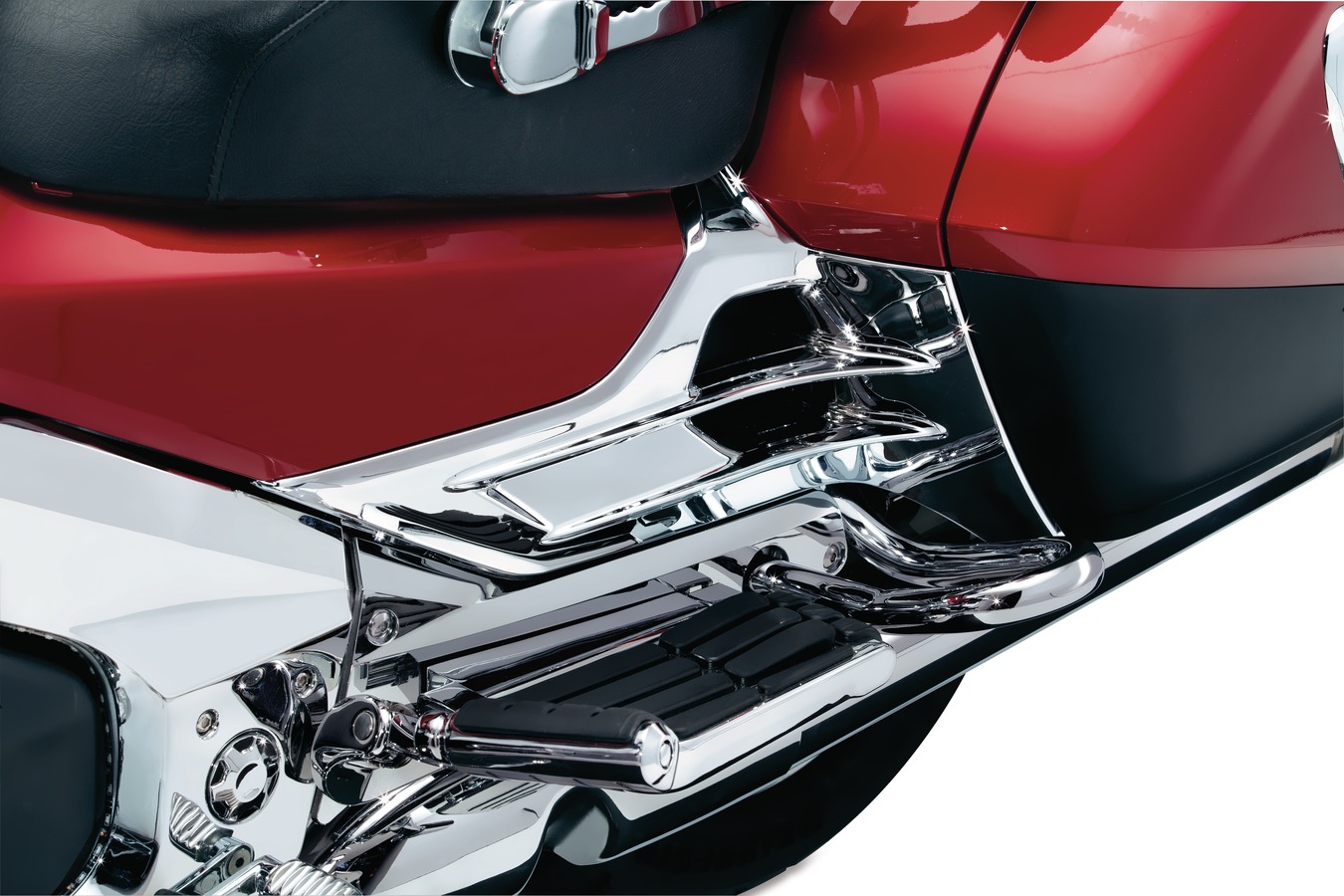 Kuryakyn Louvered Chrome Battery Box Covers