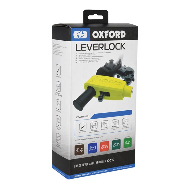 Oxford Products Lever Lock - Yellow