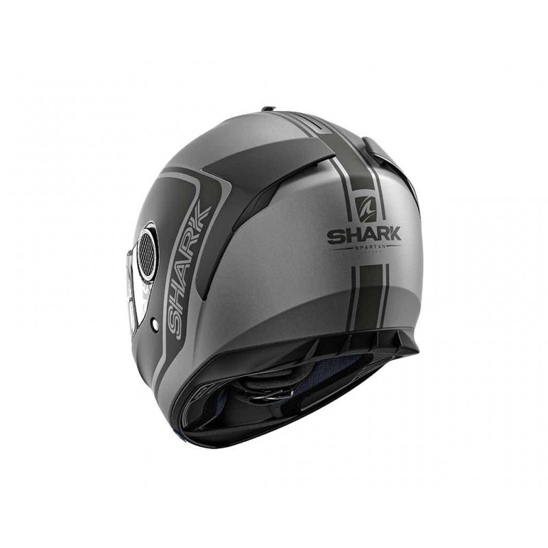Shark Spartan Priona Motorcycle Helmet Mat Grey