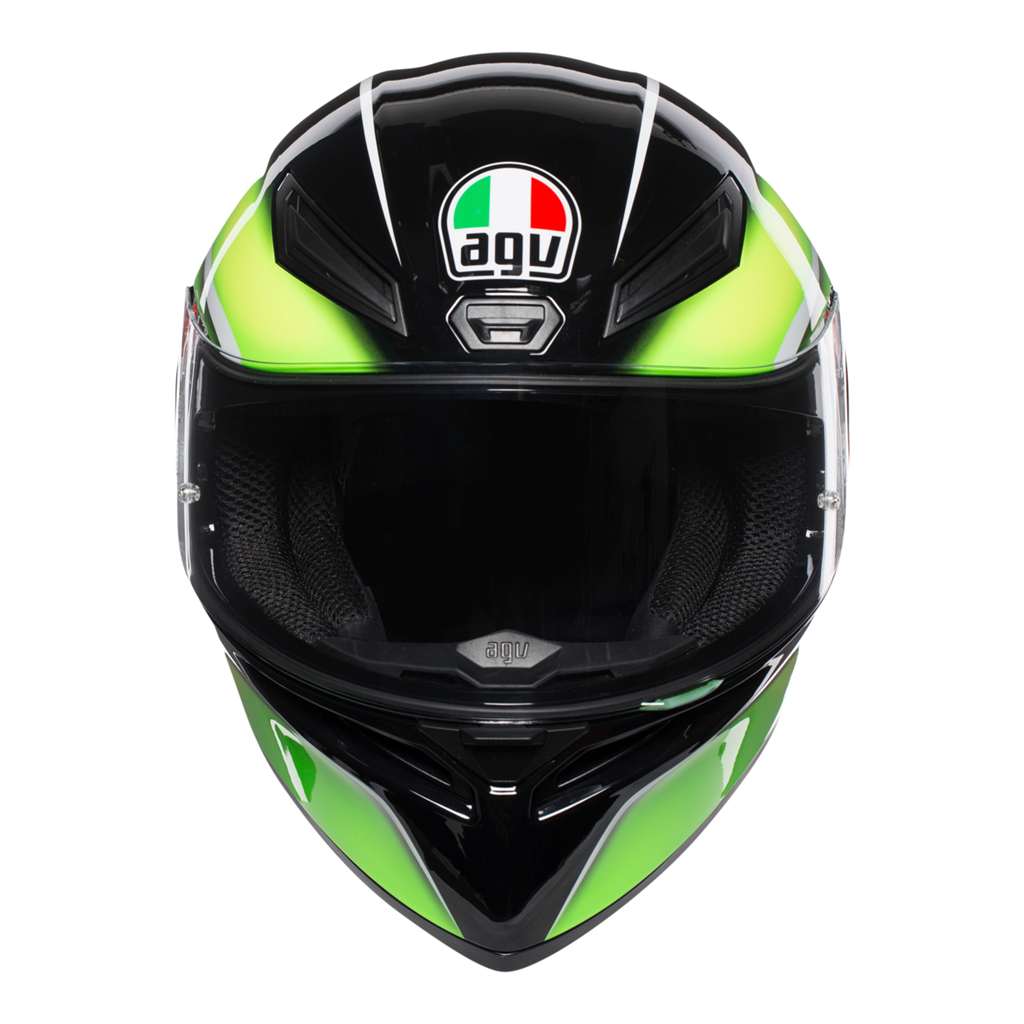 AGV K1 Qualify - Black/Lime Motorcycle Helmet