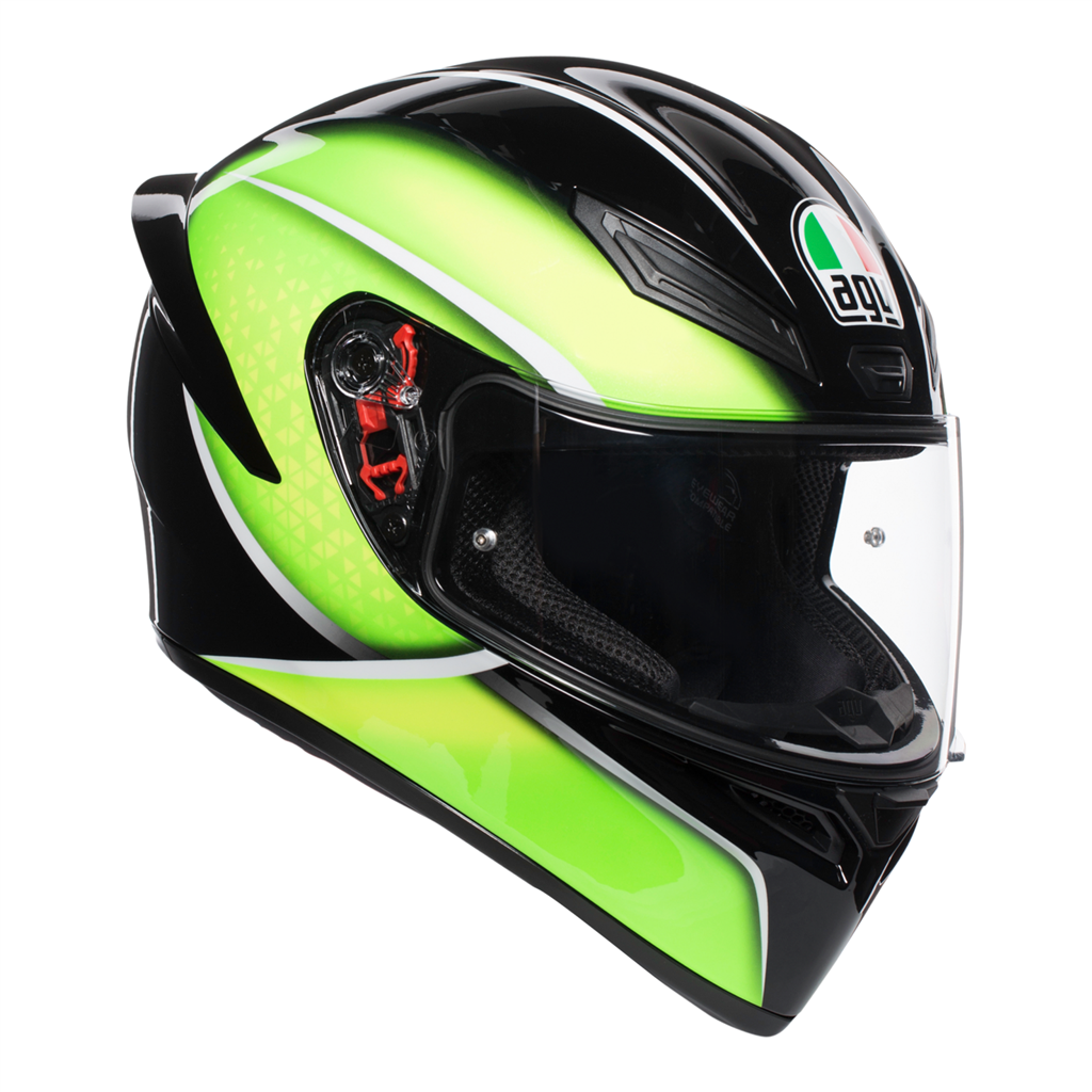 AGV K1 Qualify - Black/Lime Motorcycle Helmet