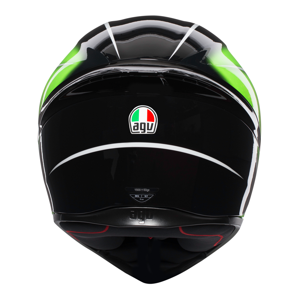 AGV K1 Qualify - Black/Lime Motorcycle Helmet
