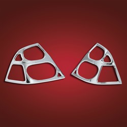 Big Bike Parts Saddlebag Lens Chrome Accent Grill