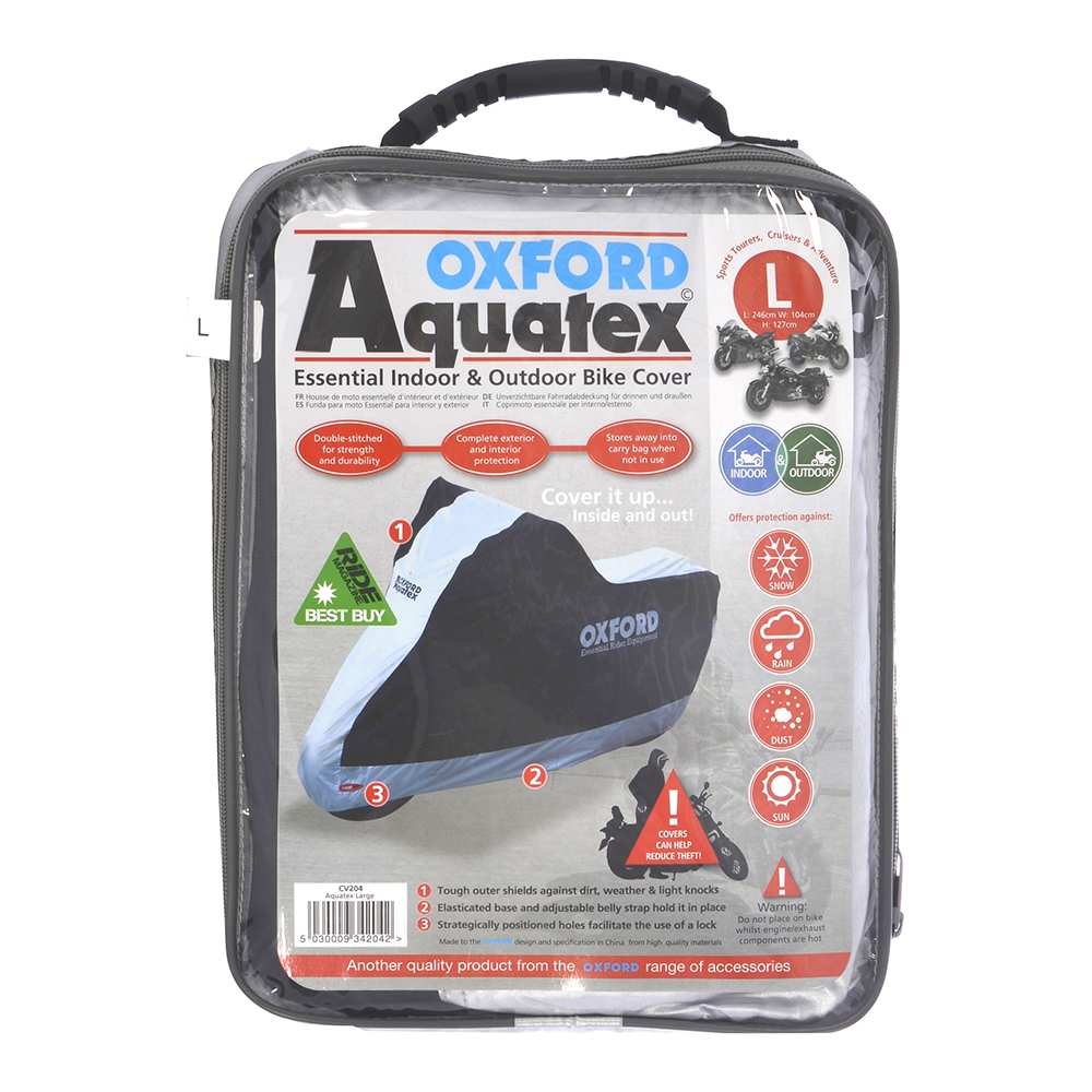 Oxford Products Aquatex Motorcycle Bike Cover (Small)