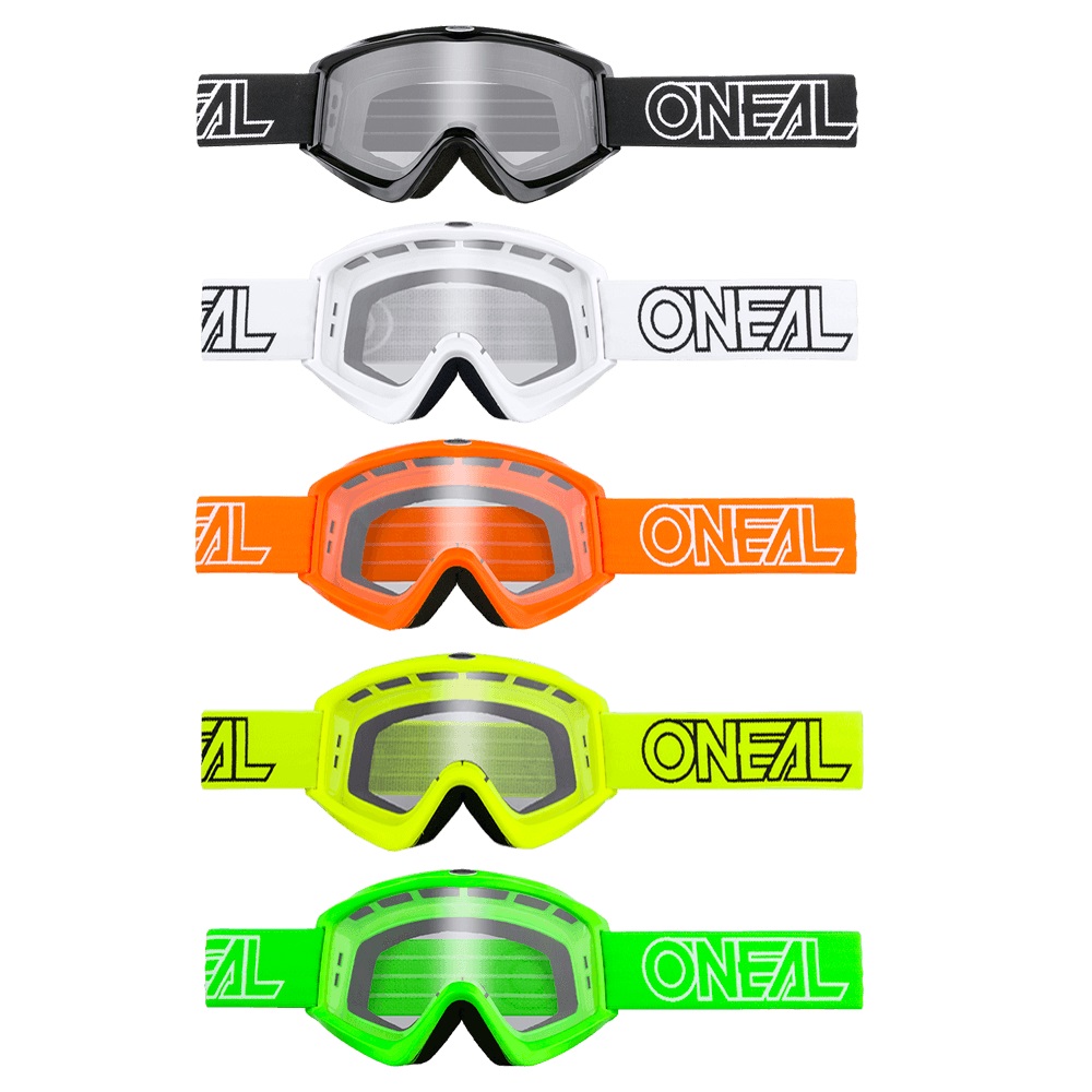 ONEAL B-ZERO Goggles Black/White/Neon Yellow/Orange/Green