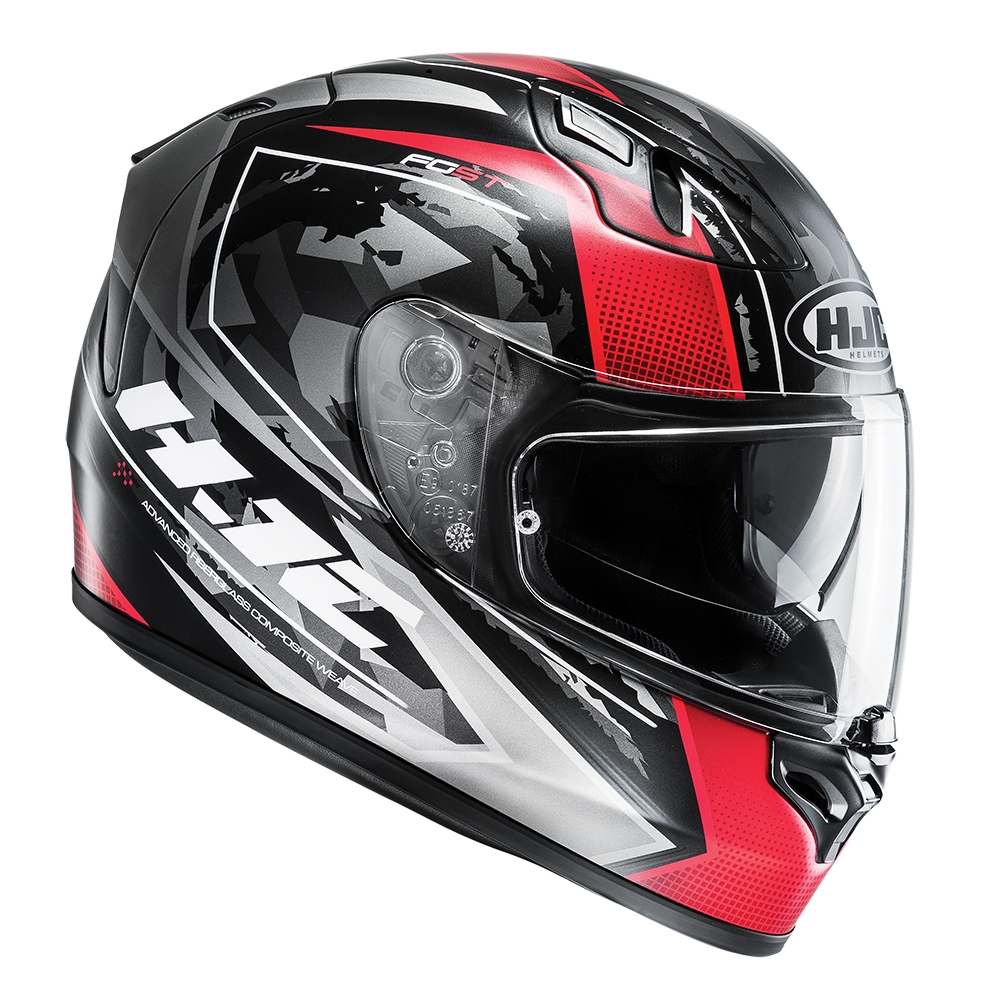 HJC FG-ST Kume Green/Red Adult Helmet
