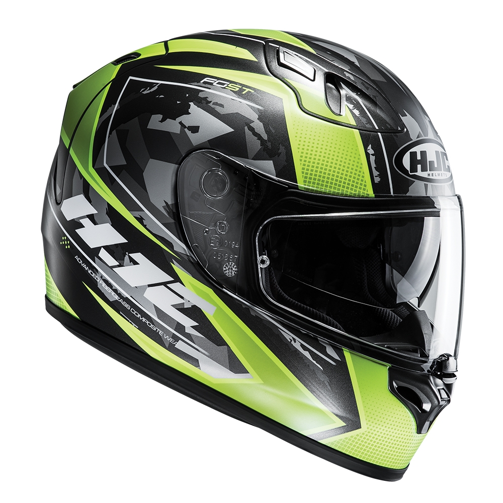 HJC FG-ST Kume Green/Red Adult Helmet