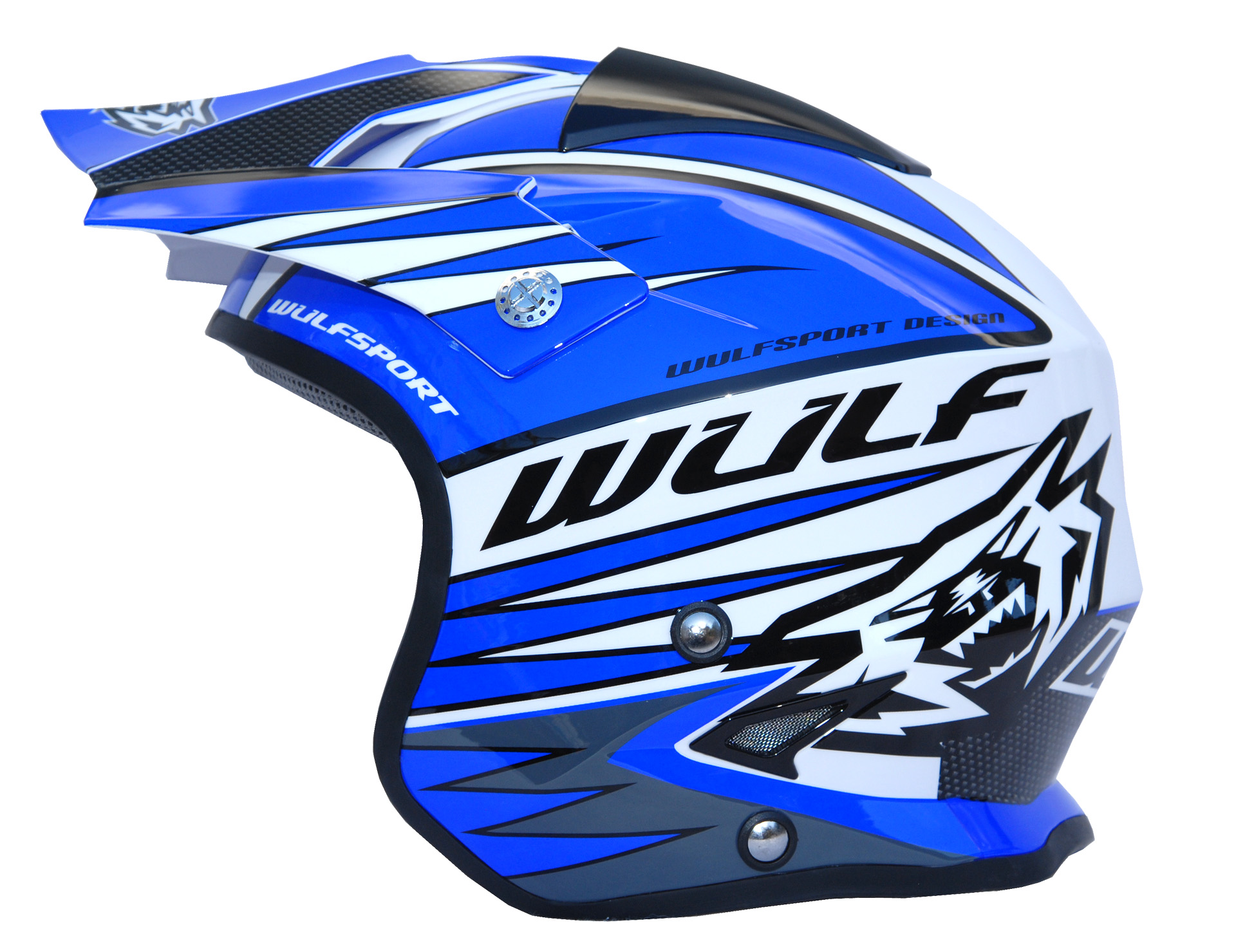 Wulfsport Tri Action Trials Helmet Blue