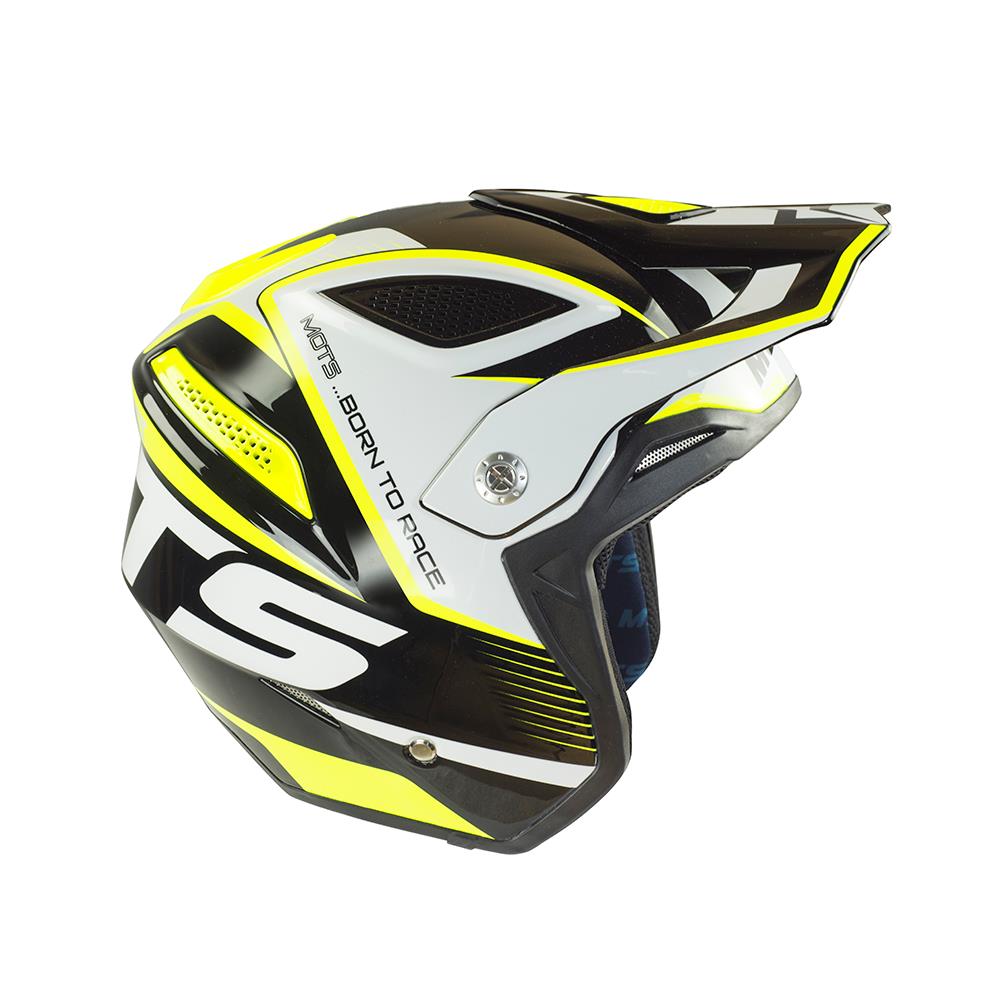 Mots GO2 Race Trials Helmet Red/Fluo Yellow